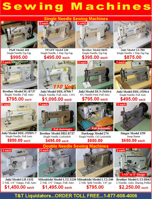 Current Liquidations and Inventory Sales Flyer