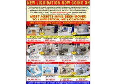 Industrial Sewing Machine Liquidation Sales Flyer Online Only 